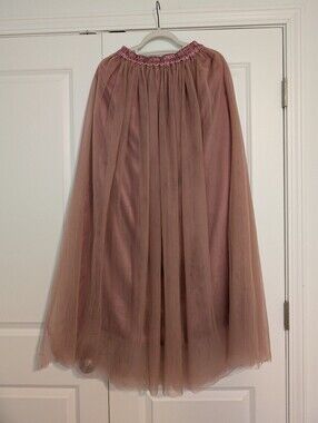 Tulle Maxi Layered Skirt